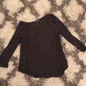 Long sleeve gray shirt